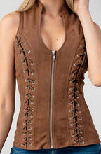 Some Like it Hot Suede Zippered Vest