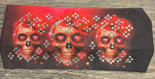 Skull Hearts Stretchy Headband
