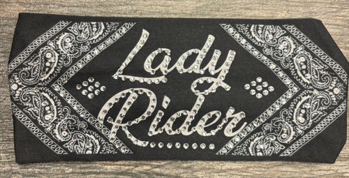 Lady Rider Bling Stretchy Headband