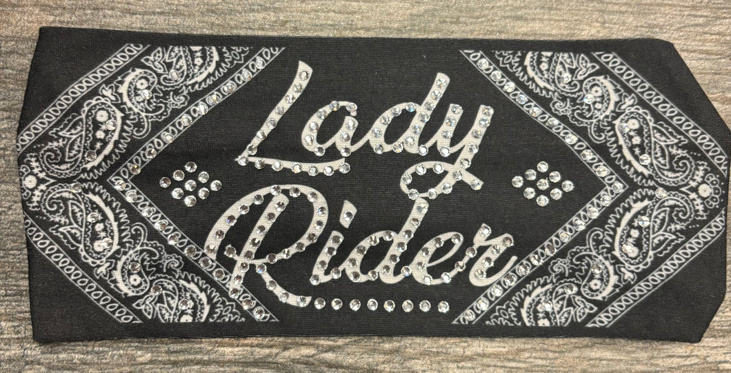 Lady Rider Bling Stretchy Headband