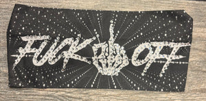 F Off Bling Stretchy Headband