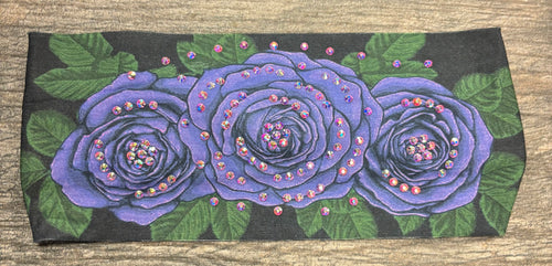 Purple Rose Lush Stretchy Headband