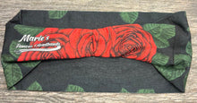 Rose Lush Stretchy Headband- RED