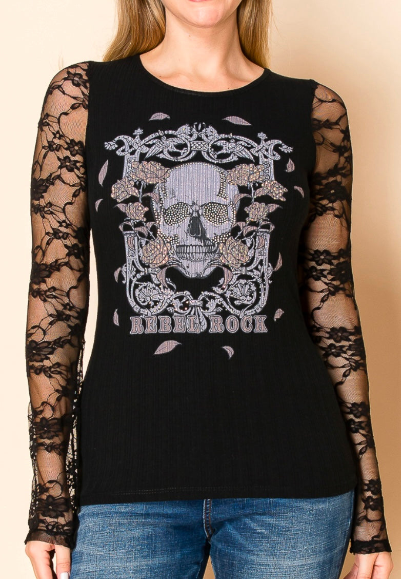 Rebel Rock Lace Long Sleeve