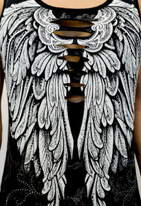Bling Wings Lace Tank