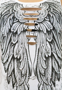 Bling Wings Lace Tank