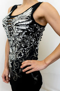 Bombshell Lace Cross Tank