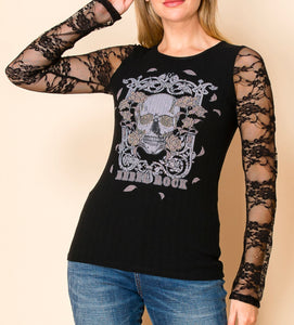 Rebel Rock Lace Long Sleeve