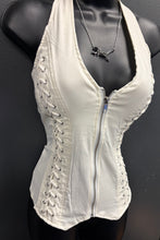 Stunner Zippered Vest- Crème