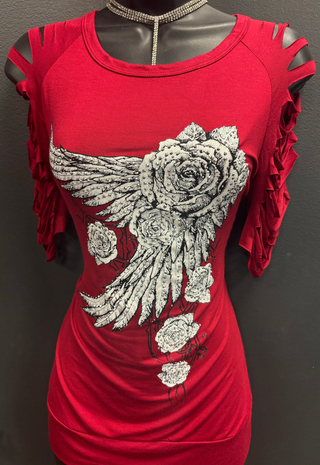 Red Rose Lush Tee