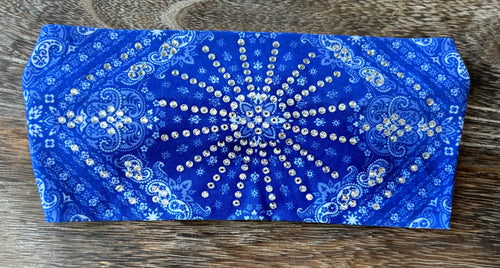 True Blue Stretchy Headband