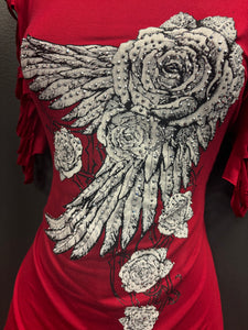 Red Rose Lush Tee