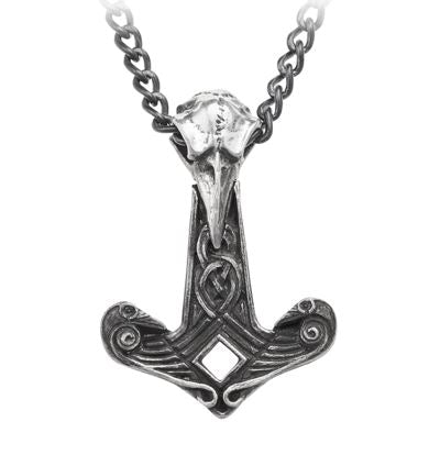 Thor's Raven Hammer Necklace
