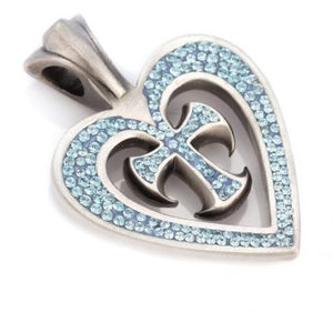 Crossed Heart Pendant
