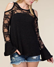 Lace Lush Cold Shoulder Sweater