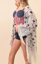 Americana Fringe Kimono