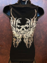 Bling Skull Tie Up Tank