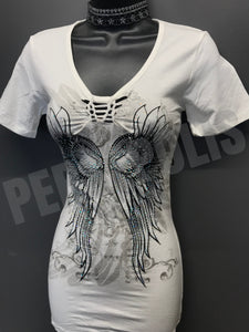 Bling Angel Ripped Tee