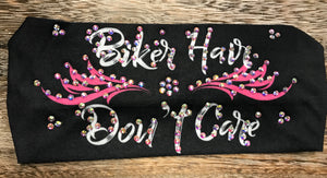 Biker Hair Don’t Care- Pink Stretchy Headband