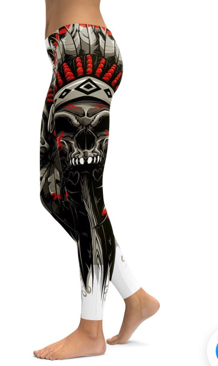 Native Skull Legging
