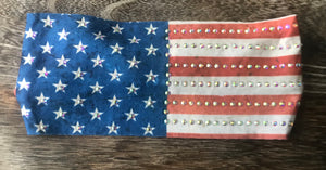 Vintage Americana Bling Stretchy Headband