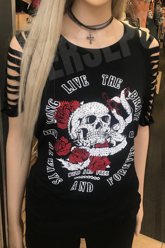 Wild and Free Ripped Tee