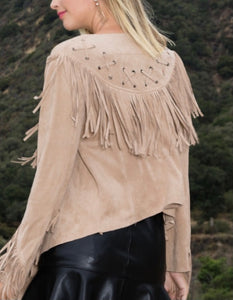 Fringe Benefits Suede Jacket