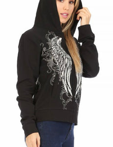 Vixen Angel Zippered Hoodie