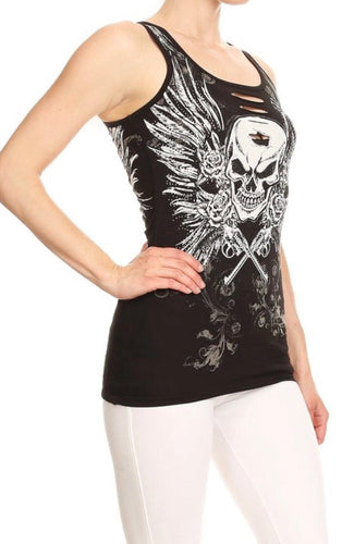 Pistols Up! Lace Tank