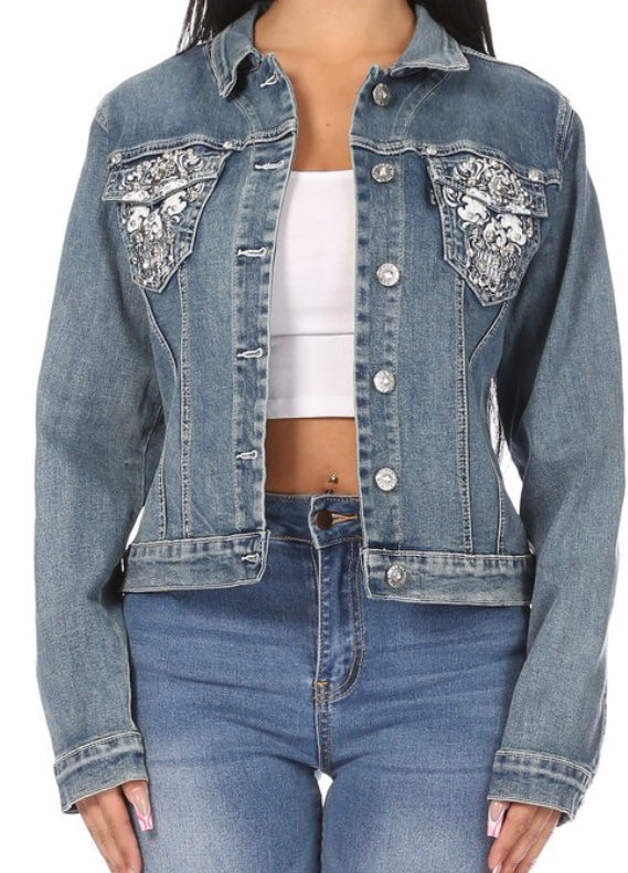 Skull Candy Denim Jacket – Persepolis