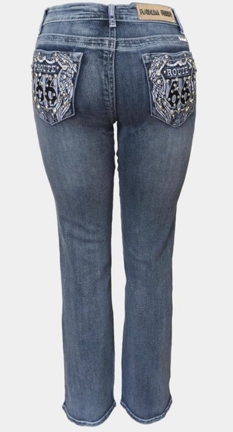 Route 66 Bling Boot Cut Jean