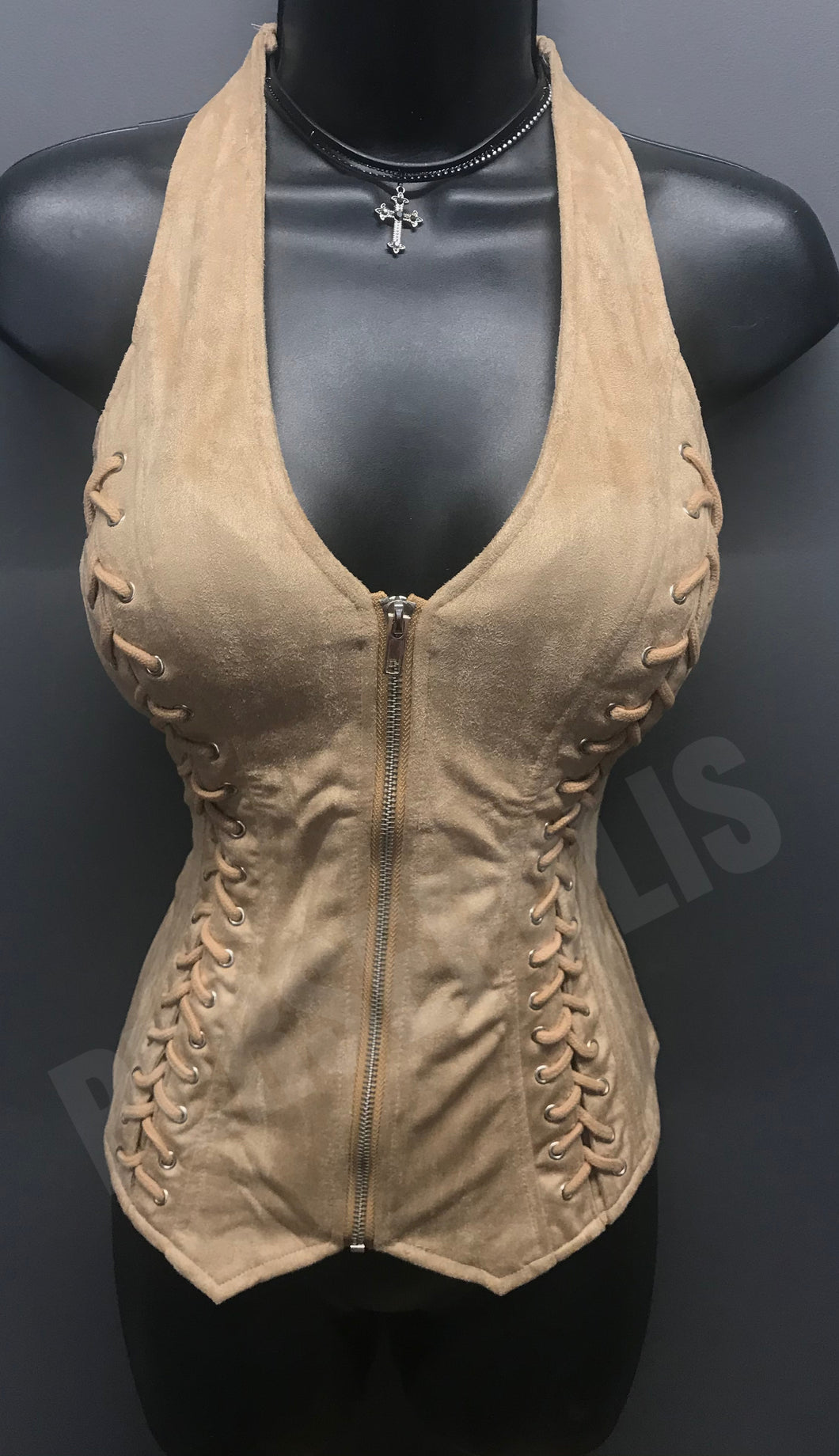 Stunner Suede Zippered Vest