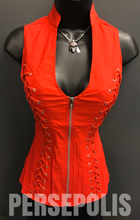 Some Like it Red Hot Zippered Vest