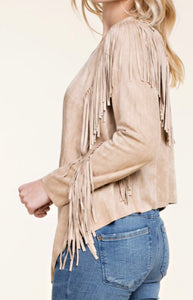 Fringe Benefits Suede Jacket