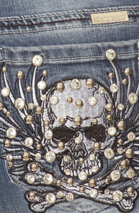 Skull Queen Boot Cut Jean