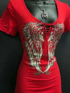 Red Hot Wing Ripped Tee